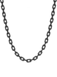 Liebeskind Naszyjnik - dł. 45 cm rozmiar: onesize. Czarne naszyjniki Liebeskind, z materiału, ze stali. Za 207.39 zł.