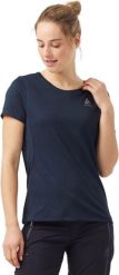 Koszulka z krótkim rękawem trekkingowa damska Odlo T-shirt F-DRY. Niebieskie t-shirty sportowe ODLO, m, bez wzorów, z dzianiny, bez ramiączek, outdoorowe. Za 214.80 zł.