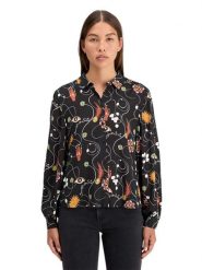 Scotch & Soda Bluzka w kolorze czarnym rozmiar: 38. Czarne bluzki Scotch & Soda, bez wzorów, z wiskozy, bez kołnierzyka, bez ramiączek. Za 140.86 zł.