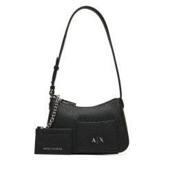 Torebka Armani Exchange. Czarne torebki klasyczne Armani Exchange, bez wzorów, klasyczne, bez dodatków. Za 519.99 zł.