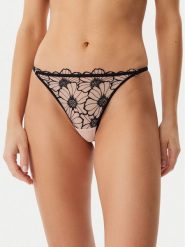 Chantelle Stringi Lush C22OG5 Czarny. Czarne stringi Chantelle, bez wzorów, z syntetyku. Za 109.99 zł.