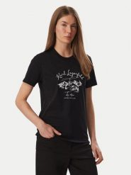 KARL LAGERFELD T-Shirt Apres B4W17039 Czarny Regular Fit. Czarne t-shirty KARL LAGERFELD, xl, bez wzorów, z bawełny, bez kołnierzyka, bez ramiączek. Za 389.99 zł.