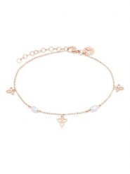 Tamaris Bransoletka z elementami ozdobnymi rozmiar: onesize. Białe bransoletki Tamaris, z perłą, ze stali. Za 130.99 zł.