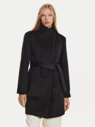 Calvin Klein Płaszcz wełniany K20K207700 Czarny Regular Fit. Czarne płaszcze Calvin Klein, na zimę, bez wzorów, z syntetyku, bez kaptura. Za 1,699.00 zł.