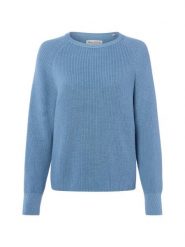 Marc O'Polo Sweter z dzianiny Kobiety Bawełna niebieski, L. Niebieskie swetry Marc O'Polo, l, bez wzorów, z bawełny, bez ramiączek. Za 429.95 zł.