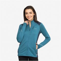 Bluza damska VIKING Birger Lady rozpinana. Niebieskie bluzy z kapturem Viking, l, bez wzorów, z bawełny, bez kaptura, na fitness i siłownię. Za 319.90 zł.