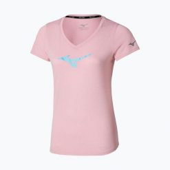 Koszulka do biegania damska Mizuno Core Runbird Tee. Czerwone t-shirty sportowe Mizuno, s, bez wzorów, z materiału, bez ramiączek, do biegania. Za 109.99 zł.