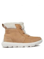 Sorel Botki Explorer Next™ Carnival Wp NL5026-262 Brązowy. Brązowe botki Sorel, bez wzorów, ze skóry, bez obcasa, na płaskiej podeszwie, bez zapięcia. Za 369.99 zł.