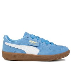 Buty damskie sportowe Puma Puma PALERMO. Białe buty treningowe Puma, bez wzorów, z gumy, bez zapięcia, trekkingowe. Za 198.00 zł.