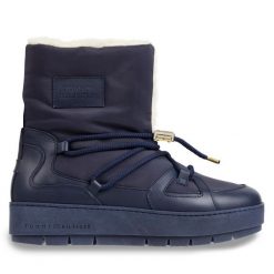 Śniegowce Tommy Hilfiger. Niebieskie śniegowce Tommy Hilfiger, bez wzorów, bez zapięcia. Za 869.99 zł.