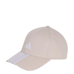 Czapka 3-Stripes New Logo Baseball. Białe czapki z daszkiem adidas, bez wzorów, z bawełny, sportowe. Za 89.95 zł.
