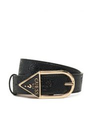 Guess Pasek Damski BW9223 P5235 Czarny. Czarne paski Guess, z aplikacjami, ze skóry. Za 209.99 zł.