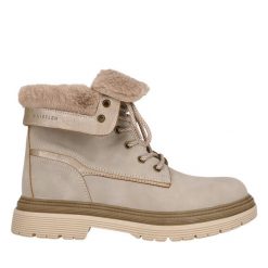 Trapery Whistler. Brązowe traperki WHISTLER, bez wzorów, bez obcasa, bez zapięcia. Za 339.99 zł.