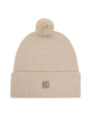 Calvin Klein Czapka Emblem Brushed LV04D8067G Beżowy. Brązowe czapki zimowe Calvin Klein, bez wzorów, z materiału. Za 259.99 zł.