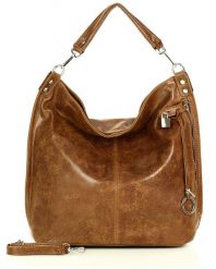 Torebka damska brązowa MARCO MAZZINI s92c. Brązowe shopper bag bez wzorów, ze skóry, na ramię, bez dodatków. Za 399.00 zł.