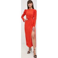 Twinset sukienka kolor czerwony maxi prosta. Czerwone sukienki Twinset, na co dzień, bez wzorów, z tkaniny, bez kołnierzyka, bez ramiączek, maxi, proste. Za 1,249.90 zł.