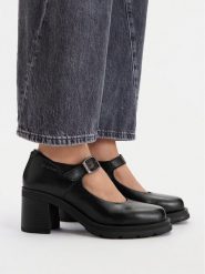G-Star Raw Czółenka CEO-WI34-TRUST-01 Czarny. Czarne czółenka G-Star, bez wzorów, ze skóry, retro, bez obcasa, bez zapięcia. Za 299.99 zł.