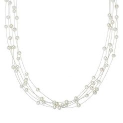 Valero Pearls Naszyjnik z pereł srebro wysokiej próby Perła hodowlana słodkowodna srebrny Naszyjniki 1 ct Damski. Szare naszyjniki Valero Pearls, z materiału, z perłą, srebrne. Za 419.99 zł.