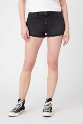 WRANGLER FESTIVAL SHORT DAMSKIE SHORTY JEANSOWE JEANS BLACK TRACK W26FKL97V 112128029. Czarne szorty Wrangler, bez wzorów, z jeansu. Za 169.99 zł.