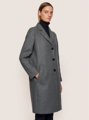 Boss Płaszcz wełniany C_Coluise 50436302 Szary Regular Fit. Szare płaszcze Boss, na zimę, bez wzorów, z wełny, bez kaptura. Za 2,099.00 zł.