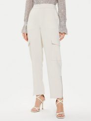 Karen by Simonsen Spodnie materiałowe Nina10104876 Beżowy Straight Fit. Brązowe spodnie materiałowe Karen by Simonsen, bez wzorów, z materiału. Za 319.99 zł.