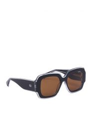GINO ROSSI Okulary przeciwsłoneczne GR55244S Czarny. Czarne okulary przeciwsłoneczne Gino Rossi, bez wzorów, plastikowe. Za 159.99 zł.