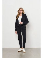 &Co Woman Spodnie "Pola" w kolorze czarnym rozmiar: L. Czarne spodnie materiałowe &Co Woman, bez wzorów, z materiału. Za 160.96 zł.