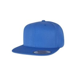 Czapka snapback Flexfit Classic. Niebieskie czapki z daszkiem FLEXFIT, bez wzorów, z wełny, klasyczne. Za 113.50 zł.