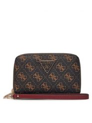 Guess Duży Portfel Damski SWQE85 00164 Brązowy. Brązowe portfele Guess, z aplikacjami, ze skóry. Za 209.99 zł.