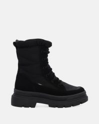 ŚNIEGOWCE Z WODOODPORNEGO MATERIAŁU 5003 IRON NERO. Botki Venezia, bez wzorów, bez obcasa, bez zapięcia. Za 399.00 zł.