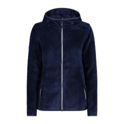 Polar z kapturem dla kobiet CMP. Niebieskie bluzy z polaru CMP, bez wzorów, z polaru, trekkingowe. Za 338.50 zł.