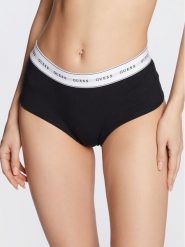 Guess Figi brazylijskie Carrie O97E03 KBBU1 Czarny. Czarne figi Guess, z aplikacjami, z bawełny. Za 59.99 zł.