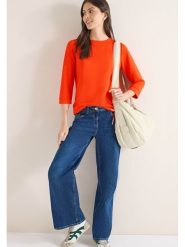 Cecil Bluza w kolorze pomarańczowym rozmiar: XL. Pomarańczowe bluzy Cecil, xl, bez wzorów, bez ramiączek, bez kaptura. Za 105.88 zł.