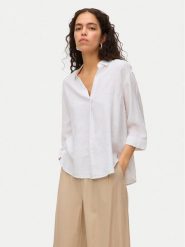 Vero Moda Bluzka Linn 10310759 Biały Loose Fit. Białe bluzki Vero Moda, s, bez wzorów, ze lnu, bez kołnierzyka, bez ramiączek. Za 139.99 zł.