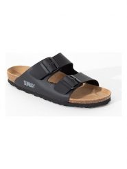 Sunbay Klapki "Trefle" w kolorze czarnym rozmiar: 36. Czarne klapki Sunbay, bez wzorów, klasyczne, z otwartym noskiem, bez obcasa, bez zapięcia. Za 69.42 zł.