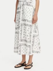 Weekend Max Mara Spódnica midi Caravan 2615101082 Biały Regular Fit. Białe spódnice Weekend Max Mara, l, bez wzorów, z bawełny, midi. Za 1,419.00 zł.