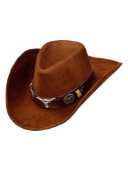 Carnival Party Kapelusz "Cowboy" w kolorze jasnobrązowym rozmiar: onesize. Brązowe kapelusze Carnival Party, bez wzorów. Za 69.42 zł.