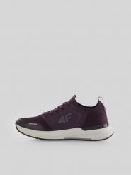 4F Buty treningowe na siłownię FAST_TRAINER damskie - fioletowe 41. Fioletowe buty treningowe 4f, bez wzorów, z gumy, bez zapięcia, na fitness i siłownię. Za 299.99 zł.