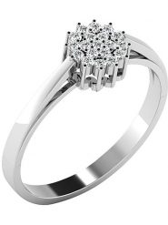 Vittoria Jewels Złoty pierścionek z diamentami rozmiar: 56. Szare pierścionki Vittoria Jewels, z diamentem, złote. Za 1,609.99 zł.