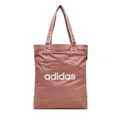 Torebka adidas. Czerwone shopper bag adidas, bez wzorów, bez dodatków. Za 109.99 zł.