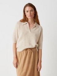OPUS Sweter w kolorze beżowym rozmiar: 36. Brązowe swetry Opus, bez wzorów, z wełny, bez ramiączek. Za 152.99 zł.