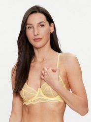 Hunkemöller Biustonosz z fiszbiną Isabelle 205389 Żółty. Żółte biustonosze Hunkemöller, bez wzorów, z syntetyku. Za 89.99 zł.