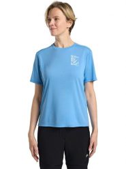 Jack Wolfskin Koszulka funkcyjna "Vonnan" w kolorze błękitnym rozmiar: S. Niebieskie t-shirty sportowe Jack Wolfskin, s, bez wzorów, z materiału, bez ramiączek, outdoorowe. Za 105.88 zł.