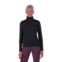 Bluza Rossignol W Blackside Fleece HZ czarna. Czarne bluzy Rossignol, na zimę, l, bez wzorów, bez kaptura, narciarskie. W wyprzedaży za 519.00 zł.