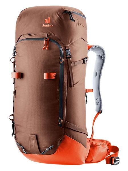 Deuter Plecak narciarski "Freescape Pro 40+" w kolorze jasnobrązowym - 32 x 70 x 24 cm rozmiar: onesize. Brązowe plecaki Deuter, bez wzorów, z materiału, na ramię, bez dodatków. Za 600.45 zł.