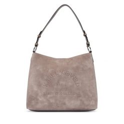 Torebka KARL LAGERFELD. Szare torebki klasyczne KARL LAGERFELD, bez wzorów, klasyczne, bez dodatków. Za 1,299.00 zł.