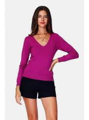 William de Faye Sweter w kolorze fioletowym rozmiar: 36. Różowe swetry William de Faye, bez wzorów, z kaszmiru, klasyczne, bez ramiączek. Za 113.99 zł.