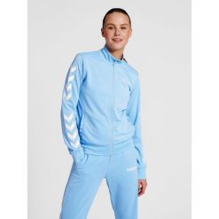 Damska bluza dresowa zapinana na zamek Hummel Legacy. Niebieskie bluzy Hummel, xl, bez wzorów, z dresówki, bez kaptura, do piłki ręcznej. W wyprzedaży za 165.50 zł.