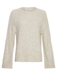 MOSS COPENHAGEN Sweter "Ceara Hope" w kolorze beżowym rozmiar: M/L. Brązowe swetry Moss Copenhagen, l, bez wzorów, z poliamidu, bez ramiączek. Za 167.28 zł.