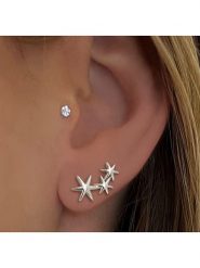 Les Favorites Srebrne kolczyki-wkrętki rozmiar: onesize. Szare kolczyki Les Favorites, srebrne. Za 108.99 zł.